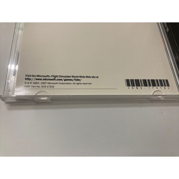 Microsoft Flight Simulator 98 (PC, 1997) CD & Case NEAR MINT NM Actual Photos - Picture 11 of 12